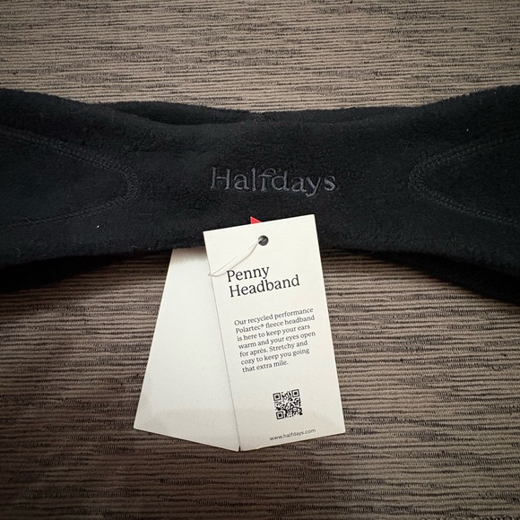 NWT Halfdays Fleece Penny Headband Polartec - Black - MSRP $45 - Picture 2 of 7